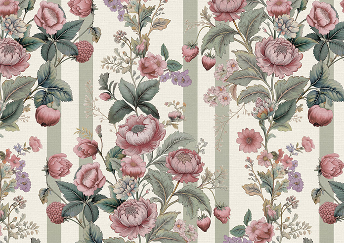 Adelaide, Winnies Bloom Buttermilk - Made to Measure Curtains - Image 8